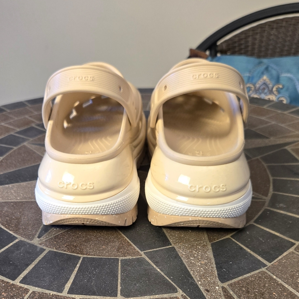 Crocs Mega Crush Platform Clogs In Chai - Picture 6 of 15